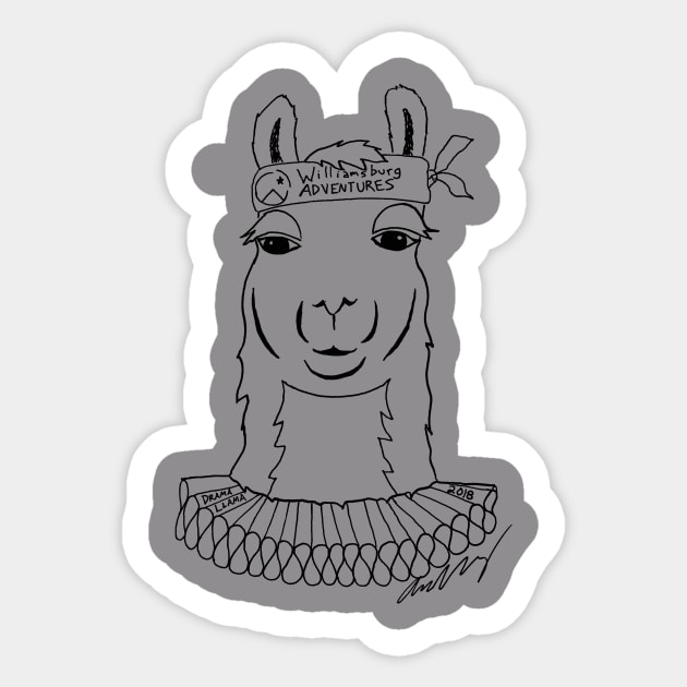 Drama Llama Sticker by Williamsburg Learning